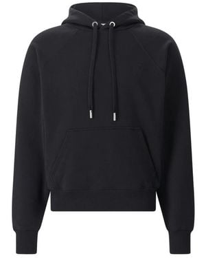 Ami Paris Hoodies & Sweatvesten ,Zwart ,Katoen Hoodie - Blauw