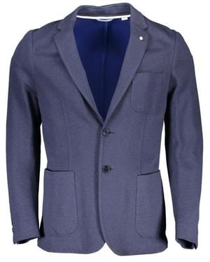 GANT Klassische Jacke Mit Taschen - Blau
