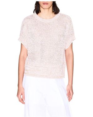 ARMANI EXCHANGE Round-Neck Knitwear - White