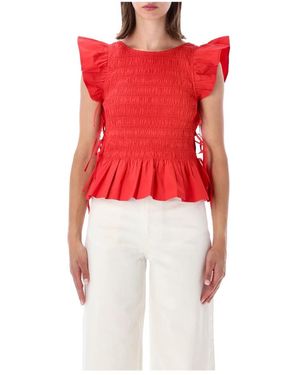 Ganni Blouses - Red
