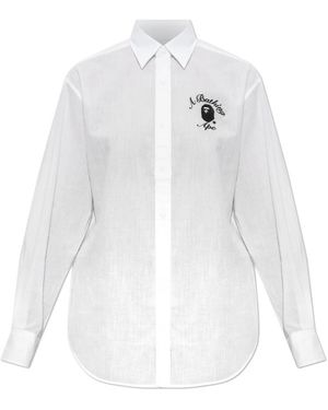 A Bathing Ape Shirts - Blanc