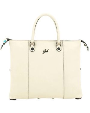 Gabs Tassen ,Katoen Convertible Leren Tas - Naturel