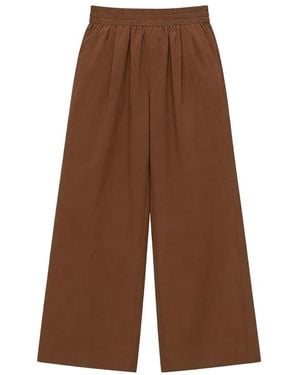 Marc Ellis Wide Trousers - Brown