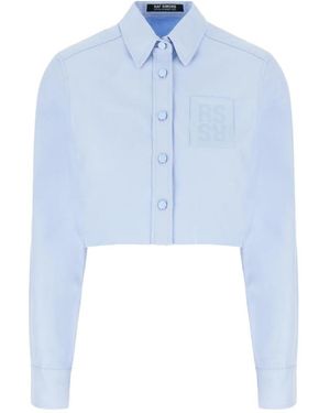 Raf Simons Overhemden ,Blauw ,Stijlvolle Overhemden