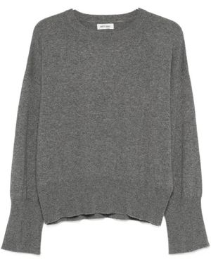 Soft Goat Round-Neck Knitwear - Grijs