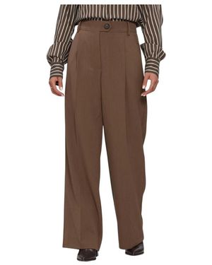 Second Female Broeken ,Bruin ,Polyester Clarsie Broek