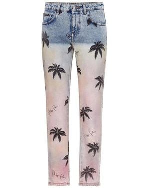 Philipp Plein Slim-Fit Jeans - Azul