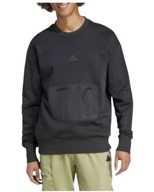 adidas Fitness ,Zwart ,Katoen Sweatshirt
