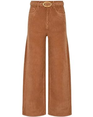 Twinset Balloon Corduroy Broek - Bruin