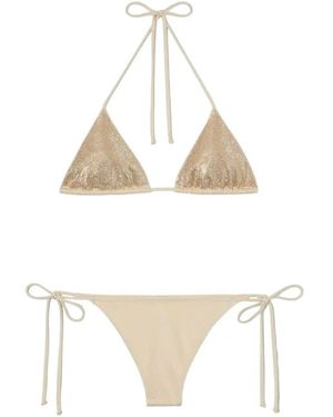 MC2 Saint Barth Badmode ,Katoen Maleah Triangle Bikini - Wit