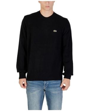Lacoste Round-Neck Knitwear - Black