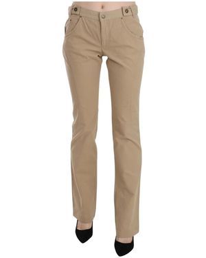Just Cavalli Straight Trousers - Neutro