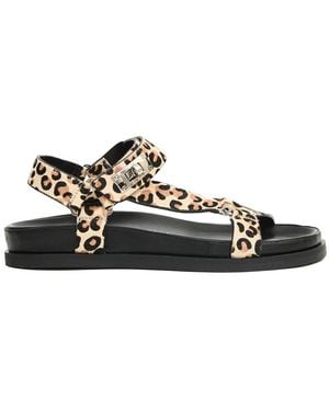 Strategia Flat Sandals - Black