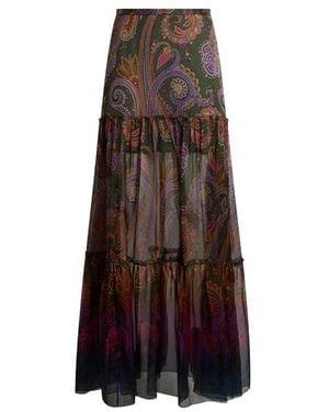 Etro Maxi Skirts - Marron