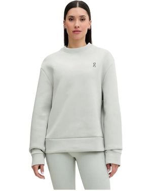 On Shoes Fitness ,Groen ,Katoen Focus Sweatshirt - Grijs