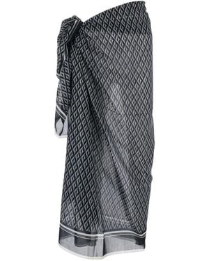 Tom Ford Asymmetrischer Rhombus Pareo - Grau
