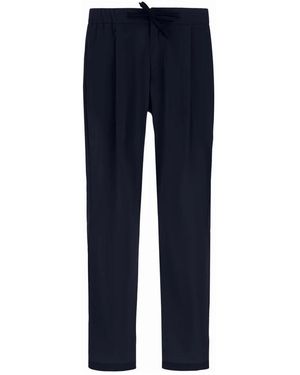 Herno Straight Trousers - Blue