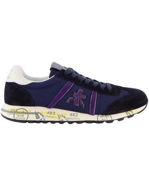 Premiata Lucy Sneaker Blau/Lila Damenschuhe