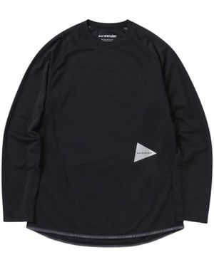 and wander Dry Jersey Raglan Ls T - Schwarz