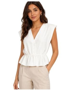 Dixie Sleeveless Tops - Blanco