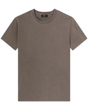 A.P.C. Tops ,Grijs ,Katoen T-Shirt