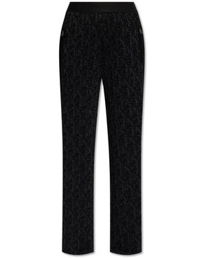 Palm Angels Straight Trousers - Black