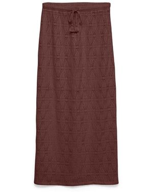 Vero Moda Rokken ,Rood ,Polyester Vmmaya Ankelrok - Bruin