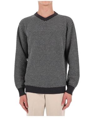 Drumohr V-Neck Knitwear - Gris
