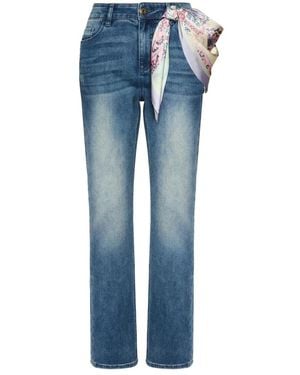 Elena Miro Straight Jeans - Azul