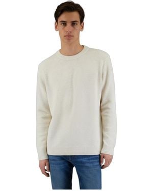 Denham Crew Knit Cch - Grau