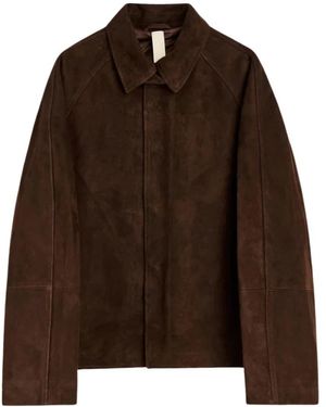 sunflower Jassen ,Bruin ,Suède Short Raglan Suede Jacket