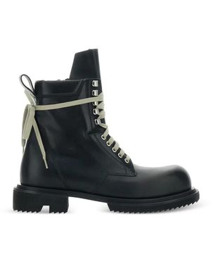 Rick Owens Lace-Up Boots - Negro