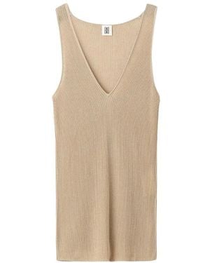 By Malene Birger Sleeveless Tops - Natural