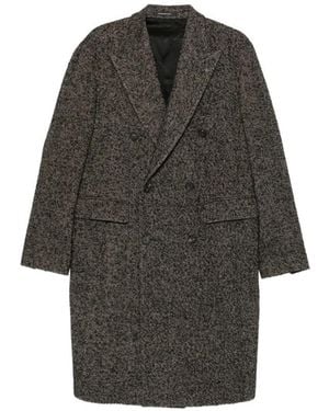Tagliatore Herringbone Double-Breasted Coat - Grijs