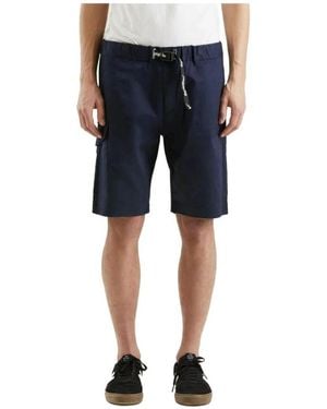 Refrigiwear Blaue Baumwoll-Cargo-Shorts