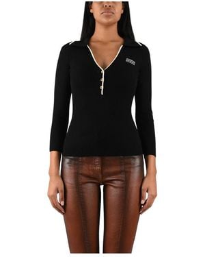 Elisabetta Franchi V-Neck Knitwear - Black