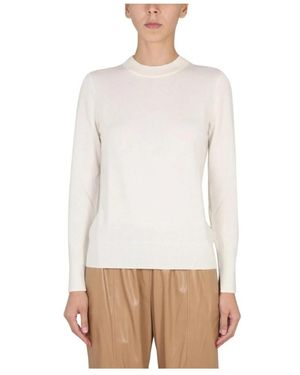 HUGO Feinstrickpullover Mit Stehkragen - Weiß