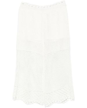 IRO Lirysse Haakwerk Broek - Wit