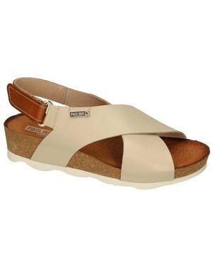 Pikolinos Mahon Wedge Sandal - Bruin