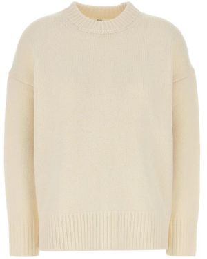 Co. Truien & Vesten ,Wol Oversized Crew Neck Sweater - Naturel