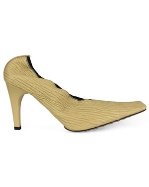 Bottega Veneta Crunch Pumps - Mettallic