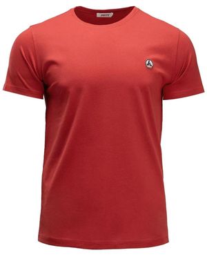 J.O.T.T Tops ,Rood ,Katoen T-Shirt Pietro Rood Regular Fit
