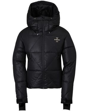 Phenix Zwarte Diamond Gewatteerde Jas