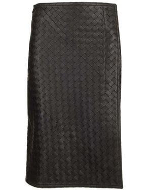 Bottega Veneta Midi Skirts - Gris
