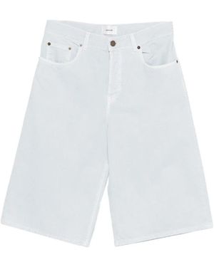 Haikure Denim Shorts - White