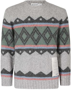 Ballantyne Round-Neck Knitwear - Gris