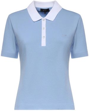 Fay Polo Shirts - Blue