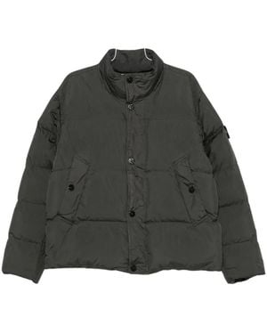 Stone Island Jassen ,Grijs ,Capospalla C/Piuma Rds - Groen