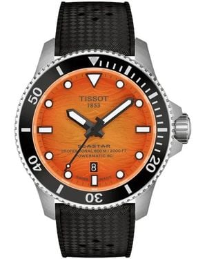 Tissot Seastar 2000 Powermatic 80 - Zwart