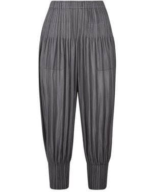 Issey Miyake Tapered Trousers - Grey